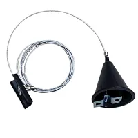 Кронштейн подвес для шинопровода (трека) Track Accessories A410106 Arte Lamp чёрный в стиле  для светильников серии Track Accessories накладной однофазный