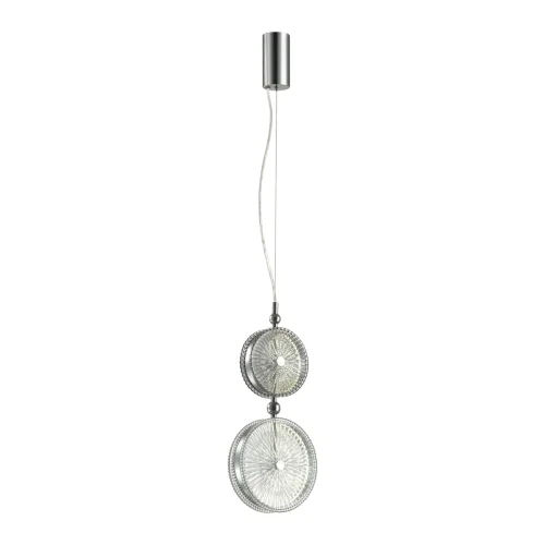 Светильник подвесной LED Caramella 5416/13LA Odeon Light серый разноцветный 1 лампа, основание хром в стиле арт-деко современный  фото 3