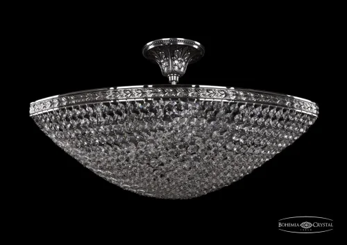 Люстра потолочная хрустальная 19323/55IV NB Bohemia Ivele Crystal прозрачная на 6 ламп, основание никель в стиле классический sp фото 2