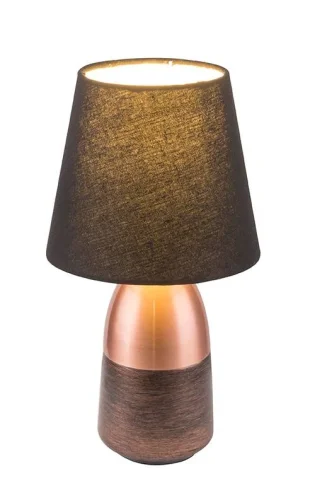 Настольная лампа Eugen 24135K Globo чёрная 1 лампа, основание медь металл в стиле современный 