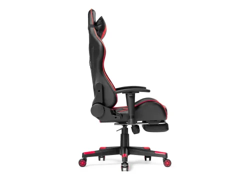 Компьютерное кресло Corvet black / red 15466 Woodville, красный чёрный/искусственная кожа, ножки/пластик/чёрный, размеры - *1350***540* фото 5