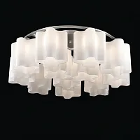 Люстра потолочная Onde SL116.052.12 ST-Luce белая на 12 ламп, основание серебряное в стиле современный 