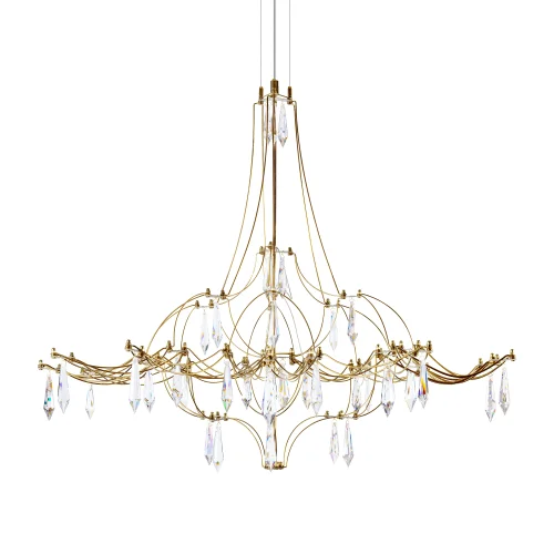 Люстра подвесная ЛЕД Мира / Mira 10588/800 Gold Asfour LOFT IT прозрачная на 1 лампу, основание золотое в стиле арт-деко капли фото 3 Люстра подвесная ЛЕД Мира / Mira 10588/800 Gold Asfour LOFT IT прозрачная на 1 лампу, основание золотое в стиле арт-деко капли фото 3