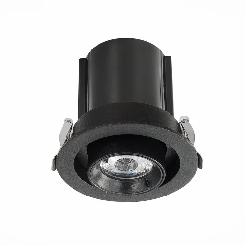 Светильник точечный LED ST702.338.12 ST-Luce чёрный 1 лампа, основание чёрное в стиле хай-тек  фото 3