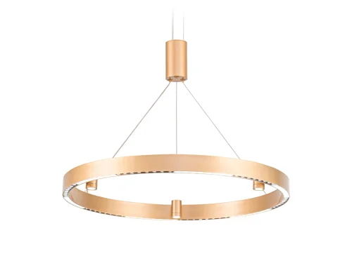 Светильник подвесной LED FL5846 Ambrella light золотой 1 лампа, основание золотое в стиле современный хай-тек кольца фото 2