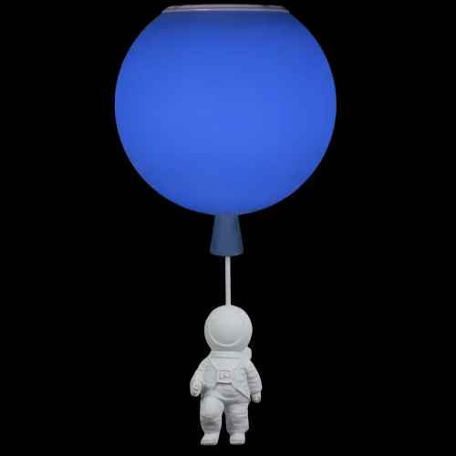 Светильник потолочный Cosmo 10044/250 Blue LOFT IT синий 1 лампа, основание белое в стиле модерн космонавт фото 2