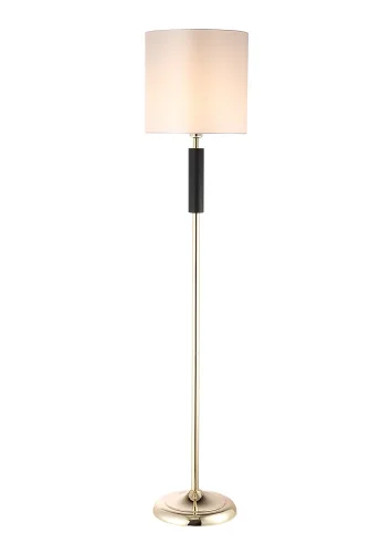 Торшер MAESTRO PT1 GOLD Crystal Lux  белый 1 лампа, основание золотое в стиле современный
