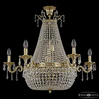 Люстра потолочная 2101H201/6/80IV/Y1 G Bohemia Ivele Crystal без плафона на 12 ламп, основание золотое прозрачное в стиле классика sp