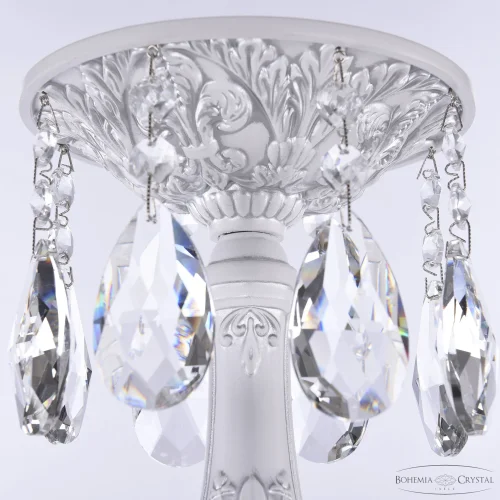 Торшер AL79101T/8/175 A WMN P Clear/M-1G Bohemia Ivele Crystal sp прозрачный 8 ламп, основание белое никель патина в стиле классический
 фото 5