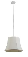 Светильник подвесной Cantare E 1.3.P2 W Arti Lampadari белый бежевый 1 лампа, основание белое в стиле кантри прованс 
