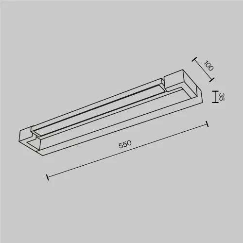 Подсветка для картин LED Beam MIR265WL-L10W3K Maytoni белая в стиле современный фото 7