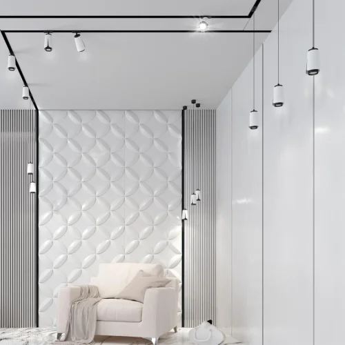 Трековый светильник Tulip 370837 Novotech белый для шинопроводов серии Tulip чёрный фото 3
