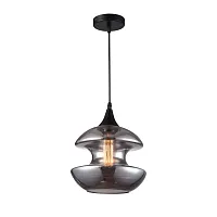 Светильник подвесной лофт Lainate OML-91926-01 Omnilux серый 1 лампа, основание чёрное в стиле лофт выдувное