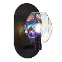 Бра Idesia SL1188.401.01 ST-Luce разноцветный прозрачный 1 лампа, основание чёрное в стиле современный 