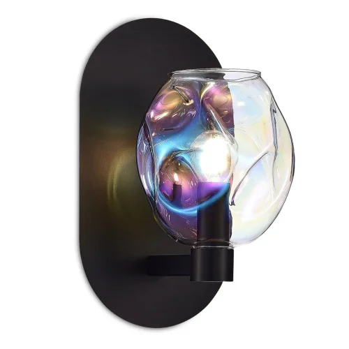 Бра Idesia SL1188.401.01 ST-Luce разноцветный прозрачный на 1 лампа, основание чёрное в стиле современный 