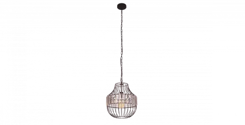 Светильник подвесной лофт INDUSTRIAL 1827.1 Lucia Tucci чёрный 1 лампа, основание чёрное в стиле лофт 