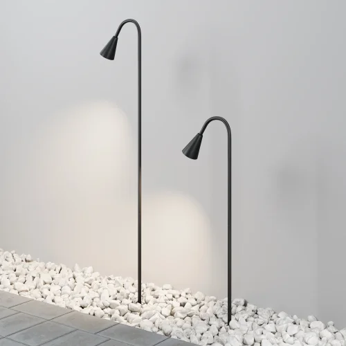 Парковый светильник LED Barb O531FL-L3B3K1 Maytoni уличный IP65 чёрный на 1 лампу, плафон чёрный в стиле современный хай-тек LED фото 6