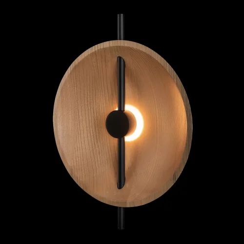 Бра LED Wood 10451W LOFT IT коричневый на 1 лампу, основание чёрное в стиле лофт современный фото 4