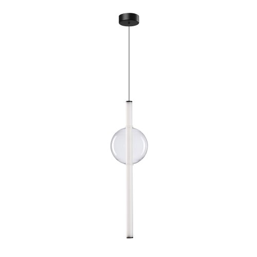 Светильник подвесной LED Rigla A6839SP-12CL Arte Lamp прозрачный 1 лампа, основание чёрное в стиле современный хай-тек 