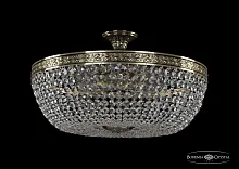 Люстра потолочная хрустальная 19111/60IV GB Bohemia Ivele Crystal прозрачная на 10 ламп, основание золотое в стиле классика sp