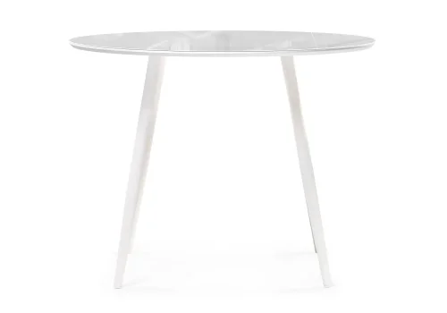 Стеклянный стол Абилин 100х76 ультра белое стекло / белый / белый матовый 516544 Woodville столешница белая из стекло фото 3