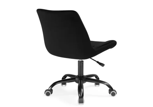 Компьютерное кресло Орди черное 559279 Woodville, чёрный/велюр, ножки/металл/чёрный, размеры - *940***560*650 фото 4