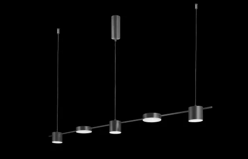 Светильник подвесной LED TRISTAN SP5 L1200 BLACK Crystal Lux чёрный на 3 лампы, основание чёрное в стиле современный хай-тек фото 3