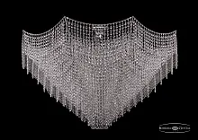 Люстра потолочная хрустальная 77071/115 Ni Bohemia Ivele Crystal прозрачная на 19 ламп, основание никель в стиле классика sp