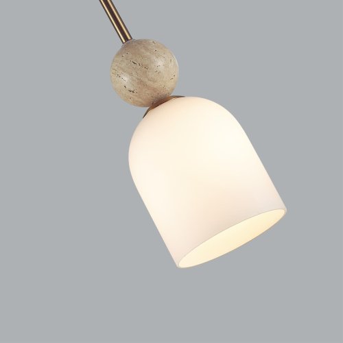 Светильник подвесной Lolla 6625/1B Odeon Light белый на 1 лампу, основание бронзовое в стиле современный классический фото 5