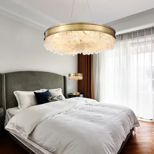 Люстра подвесная VERONA A L12 193713-23 ImperiumLoft прозрачная на 12 ламп, основание латунь в стиле современный фото 23