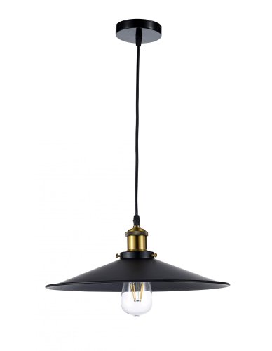 Светильник подвесной лофт Marco E 1.3.P2 B Arti Lampadari чёрный 1 лампа, основание чёрное в стиле лофт 