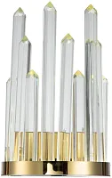 Бра LED Ingrid V9051-WL Moderli прозрачный 1 лампа, основание золотое в стиле современный 