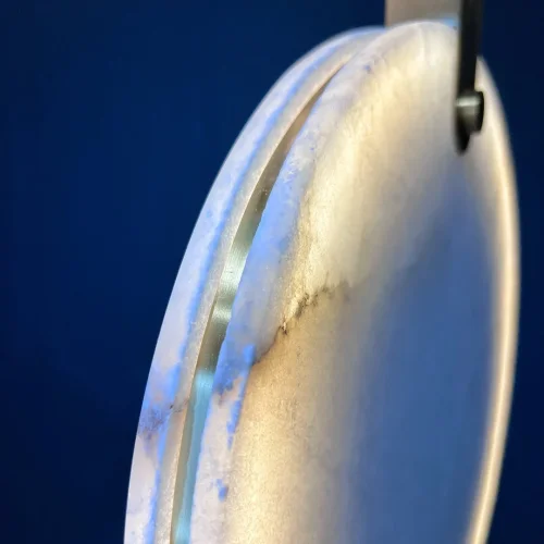 Светильник подвесной MARBLE D25 182051-26 ImperiumLoft белый 1 лампа, основание латунь в стиле современный  фото 4