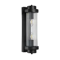 Бра Hanna A1070AP-2BK Arte Lamp прозрачный на 2 лампы, основание чёрное в стиле современный 