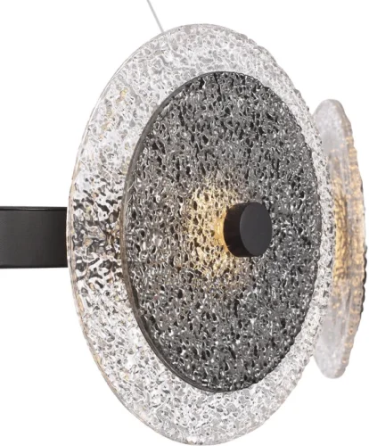 Светильник подвесной LED Alumno SL6142.443.01 ST-Luce дымчатый на 1 лампу, основание чёрное в стиле современный фото 2