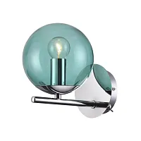 Бра Sierra 4454/1WT Lumion голубой 1 лампа, основание хром в стиле современный хай-тек 