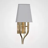 Настенный светильник Crystal Light Brunilde Ipe Cavalli H52 Gold/Gray 189863-22 ImperiumLoft серый на 2 лампы, основание золотое в стиле современный 