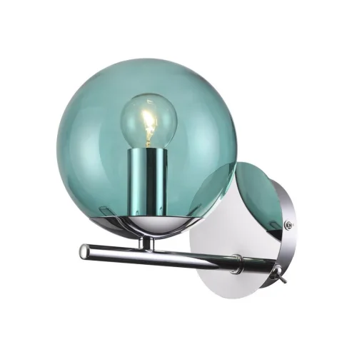 Бра Sierra 4454/1WT Lumion голубой на 1 лампа, основание хром в стиле современный хай-тек 