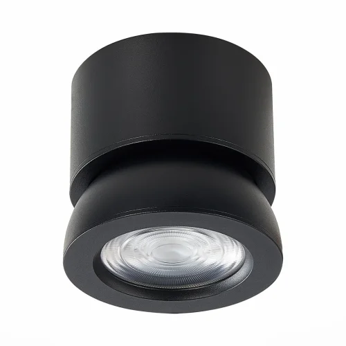 Светильник накладной LED St654 ST654.432.10 ST-Luce чёрный 1 лампа, основание чёрное в стиле хай-тек круглый фото 3