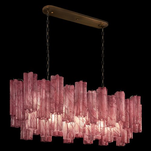 Люстра подвесная Мурано / Murano 10580/1000R Pink LOFT IT розовая на 11 ламп, основание бронзовое в стиле современный арт-деко фото 2 Люстра подвесная Мурано / Murano 10580/1000R Pink LOFT IT розовая на 11 ламп, основание бронзовое в стиле современный арт-деко фото 2