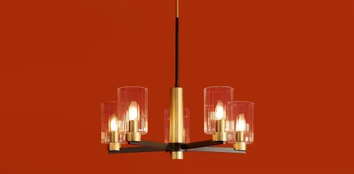 Люстра на штанге Ombre FR2051CL-05BBS Freya прозрачная на 5 ламп, основание чёрное в стиле классический фото 12 Люстра на штанге Ombre FR2051CL-05BBS Freya прозрачная на 5 ламп, основание чёрное в стиле классический фото 12