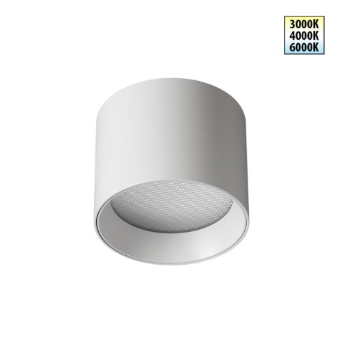 Светильник накладной LED с переключателем цветовой температуры Orbis 359592 Novotech белый на 1 лампу, основание белое в стиле хай-тек современный круглый