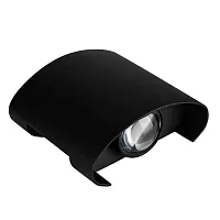 Настенный светильник LED Bosto A3122AL-2BK Arte Lamp уличный IP65 чёрный 2 лампы, плафон чёрный в стиле модерн хай-тек LED