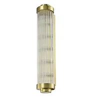 Бра 3295/A brass Newport прозрачный 5 ламп, основание латунь в стиле современный 