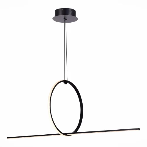 Светильник подвесной LED Gaia SL6113.413.01 ST-Luce чёрный на 1 лампу, основание чёрное в стиле хай-тек 