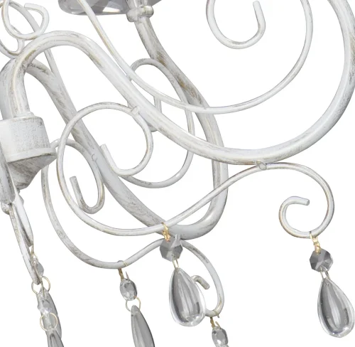 Люстра подвесная V1301/5 Vitaluce без плафона на 5 ламп, основание белое в стиле классический фото 2