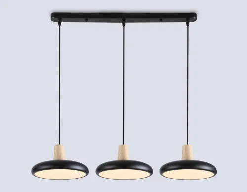 Светильник подвесной LED FL4841 Ambrella light чёрный на 1 лампу, основание чёрное в стиле хай-тек фото 3