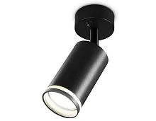 Светильник накладной TA121 Ambrella light чёрный 1 лампа, основание чёрное в стиле современный хай-тек круглый