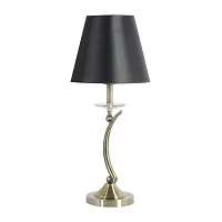 Настольная лампа Monti E 4.1.1 A Arti Lampadari чёрная 1 лампа, основание бронзовое металл в стиле классика 