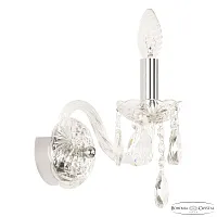 Бра 101B/1/141 Ni Bohemia Ivele Crystal без плафона 1 лампа, основание прозрачное никель в стиле классический sp